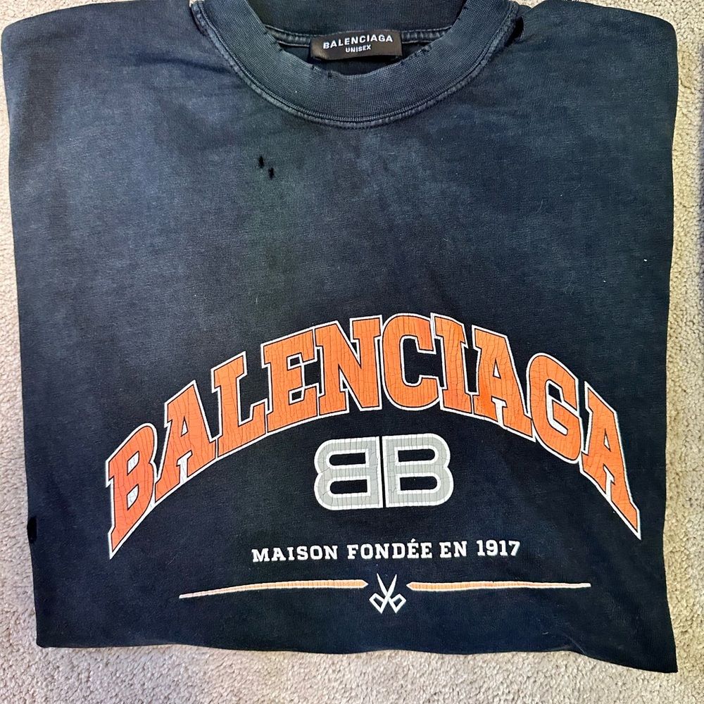 Balenciaga distressed tshirt